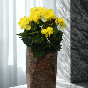 Vase granit brun Vase funéraire