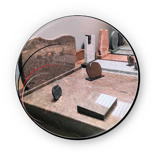 marbrerie , salle exposition de services funéraires