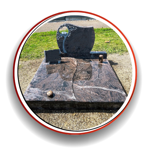 Cercueil en granit double